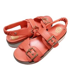 Women's Vince Camuto Anivay Sandal-Platform Peach Pop Size 9.5 NWOB